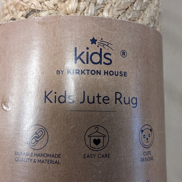 Kids By Kirkton House - Kids Panda Bear Jute Rug - Picture 4 of 5